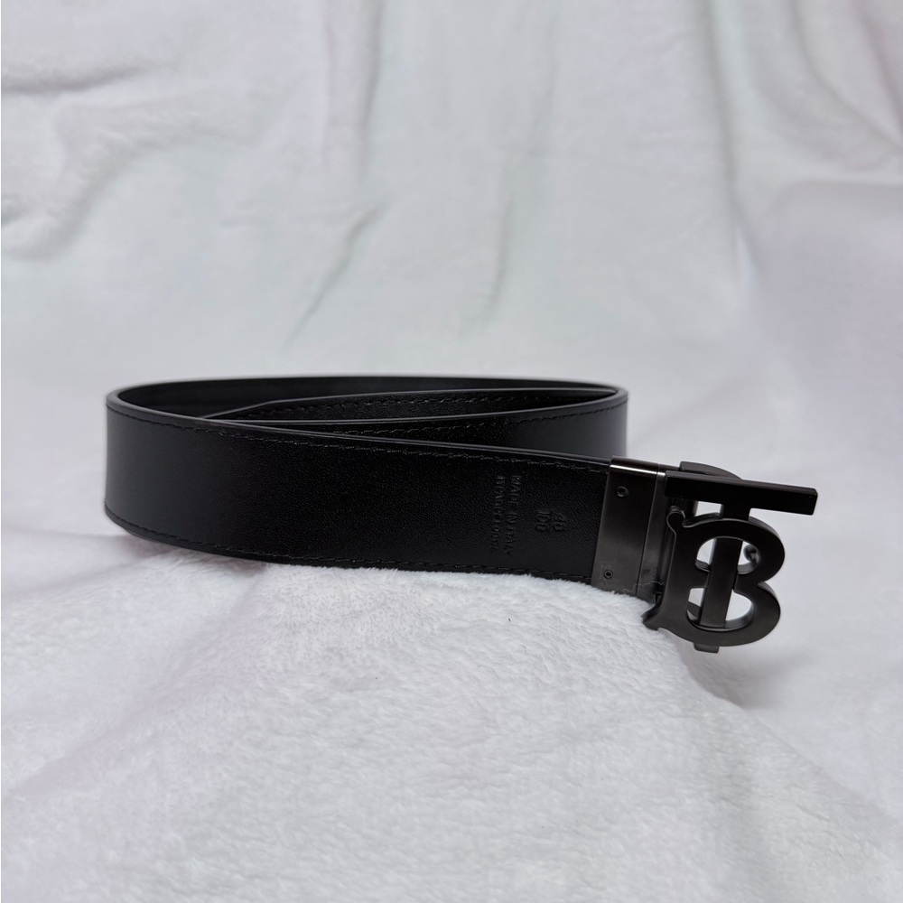 👨🏻Burberry Black Leather Belt reversible size 40/100 - Picture 8 of 8